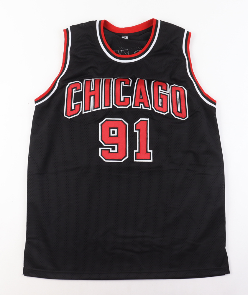 Dennis Rodman Signed Jersey (Beckett) at PristineAuction.com Dennis Rodman Signed Jersey (Beckett) at PristineAuction.com