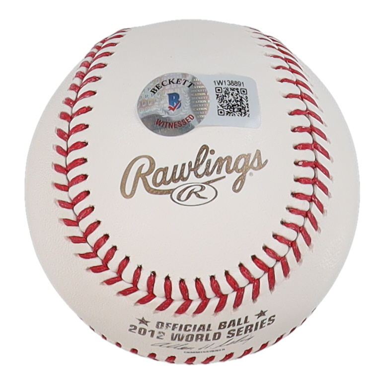 Bruce Bochy Signed 2012 World Series Logo Baseball (Beckett) at PristineAuction.com Bruce Bochy Signed 2012 World Series Logo Baseball (Beckett) at PristineAuction.com