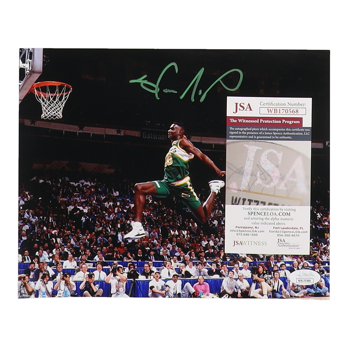 Shawn Kemp Signed SuperSonics 8x10 Photo (JSA) at PristineAuction.com Shawn Kemp Signed SuperSonics 8x10 Photo (JSA) at PristineAuction.com