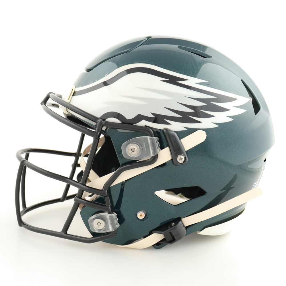 Casco Replica Kelly Green Speed Di Riddell 2023 Di Nick Foles Philadelphia Eagles Autographed Riddell 2023 Throwback Kelly Green Speed Replica Helmet - Foto 10