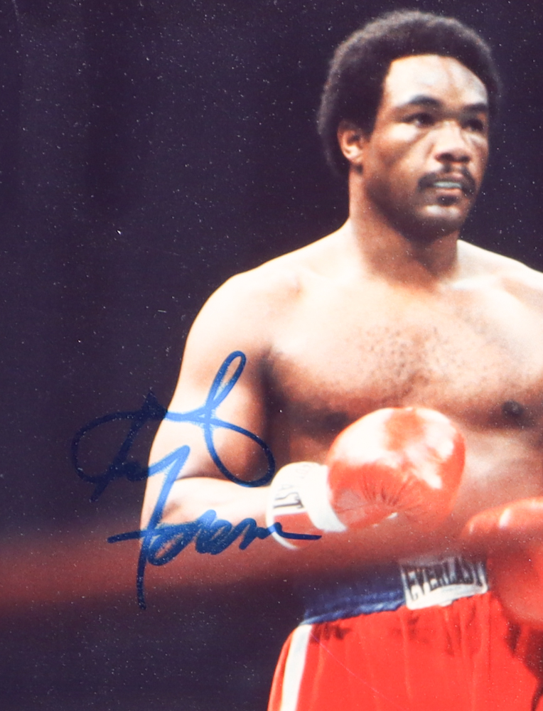 George Foreman Signed Custom Matted Photo Display (Fanatics) at PristineAuction.com George Foreman Signed Custom Matted Photo Display (Fanatics) at PristineAuction.com