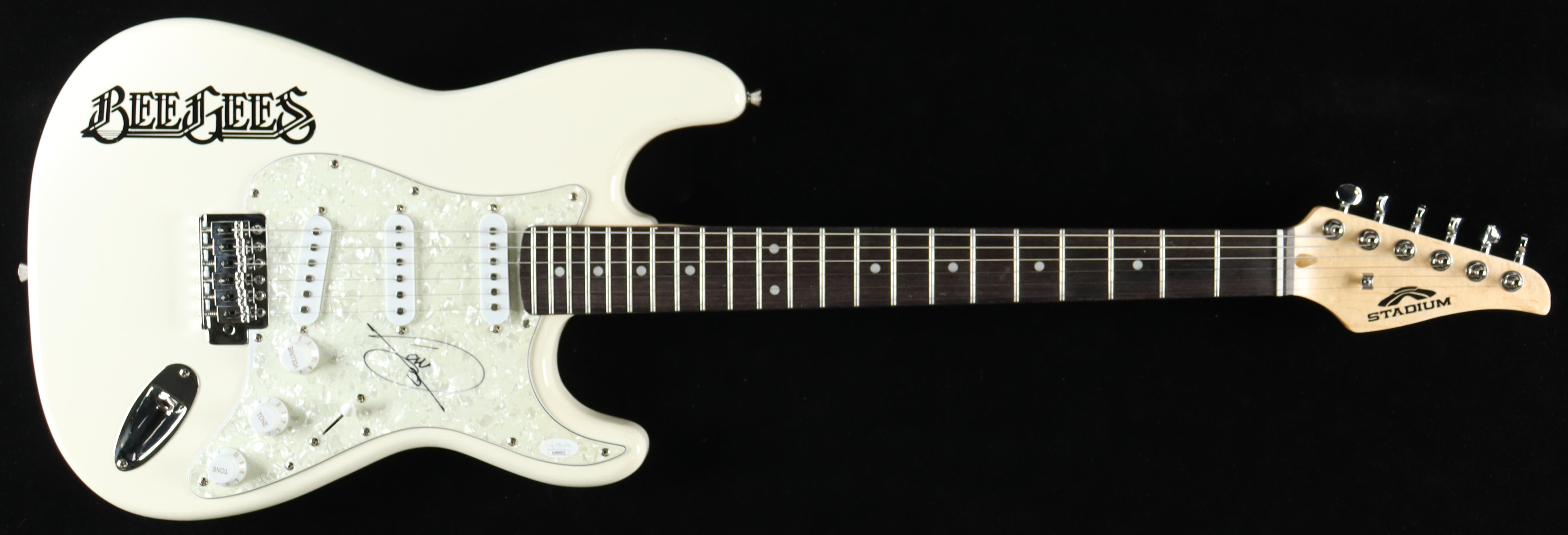 Barry Gibb Signed 39" Electric Guitar (JSA) at PristineAuction.com Barry Gibb Signed 39" Electric Guitar (JSA) at PristineAuction.com