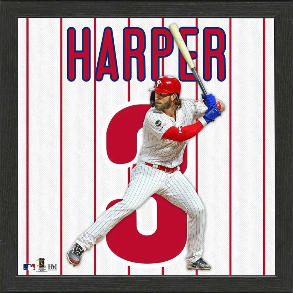 Bryce Harper Phillies "Impact Jersey" Custom Framed Photo Pristine — free download