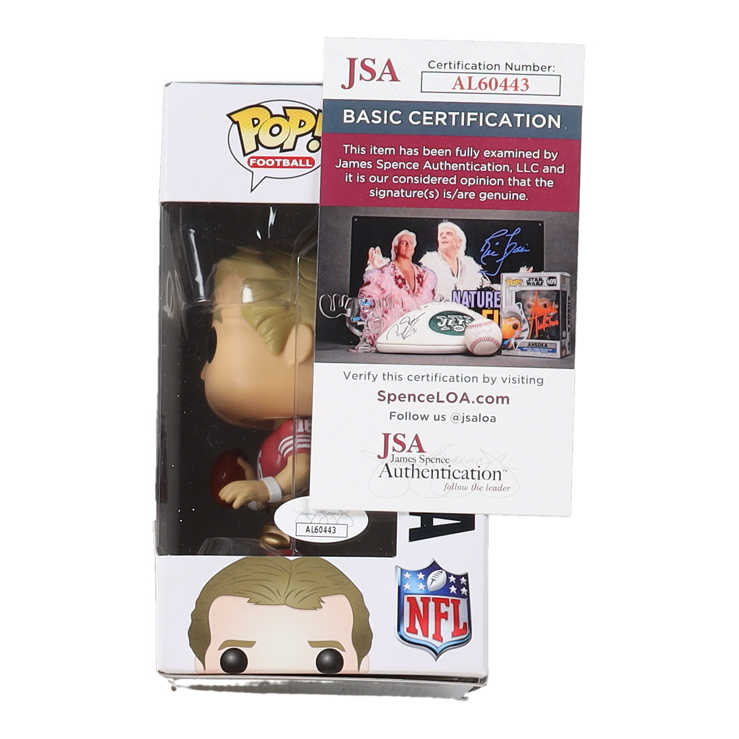 Joe Montana Signed 49ers #84 Funko Pop! Vinyl Figure (JSA) at PristineAuction.com Joe Montana Signed 49ers #84 Funko Pop! Vinyl Figure (JSA) at PristineAuction.com