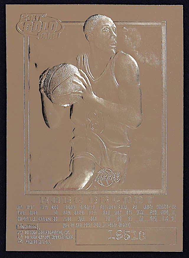 Kobe Bryant 1996-97 Skybox EX-2000 Purple Signature 23Kt Gold RC at PristineAuction.com Kobe Bryant 1996-97 Skybox EX-2000 Purple Signature 23Kt Gold RC at PristineAuction.com