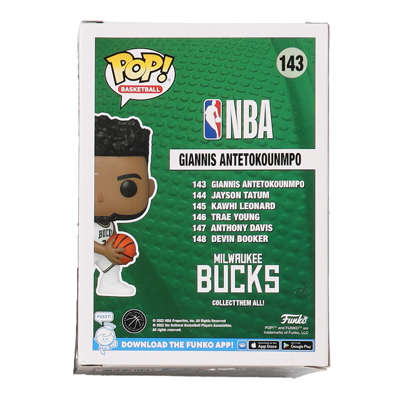 Giannis Antetokounmpo Signed Bucks #143 Funko Pop! Vinyl Figure (Beckett) at PristineAuction.com Giannis Antetokounmpo Signed Bucks #143 Funko Pop! Vinyl Figure (Beckett) at PristineAuction.com
