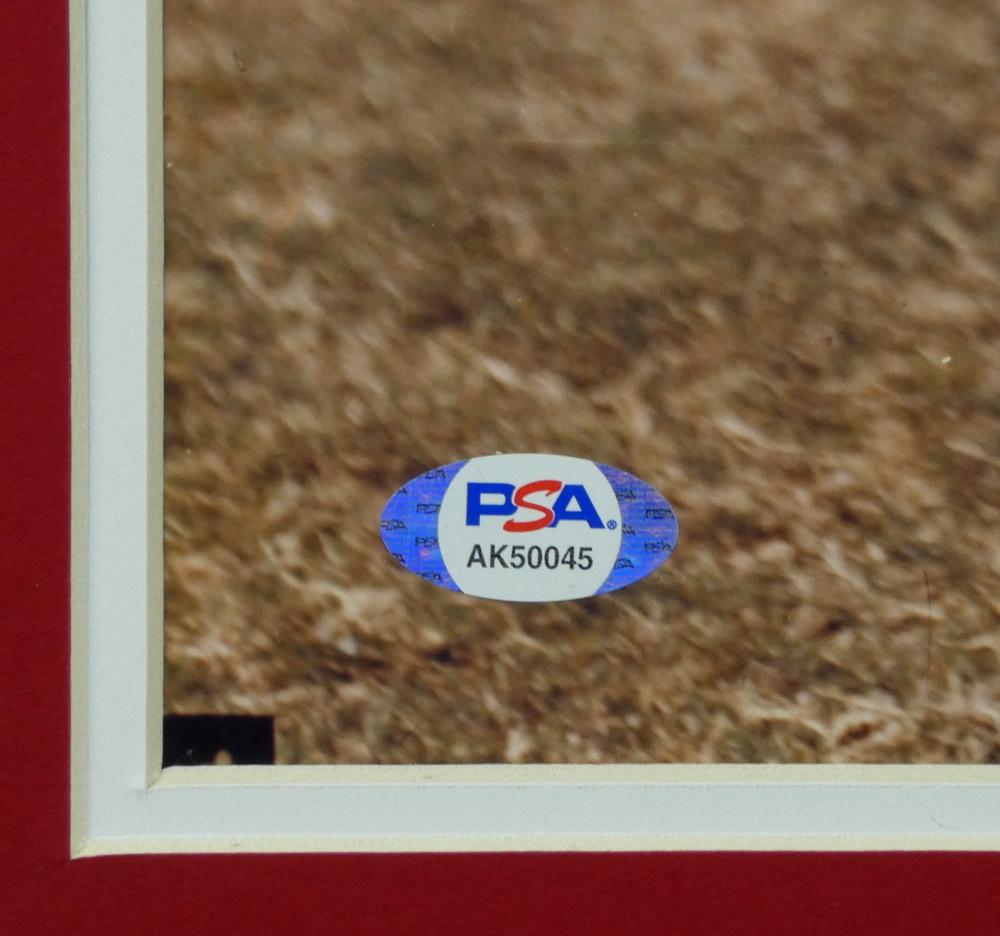 Stan Musial Signed Cardinals Custom Framed Photo Display (PSA) at PristineAuction.com Stan Musial Signed Cardinals Custom Framed Photo Display (PSA) at PristineAuction.com