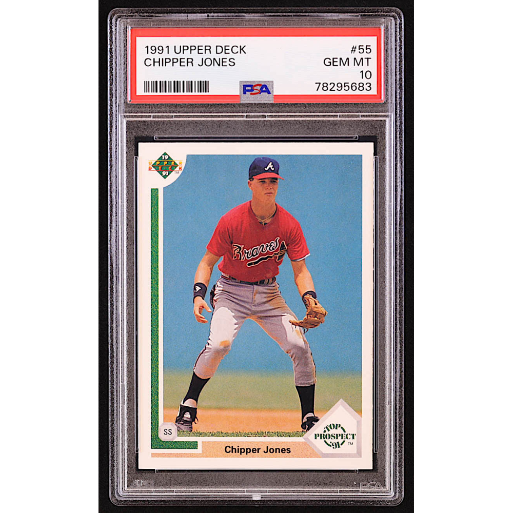Chipper Jones 1991 Upper Deck #55 RC (PSA 10) | Pristine Auction