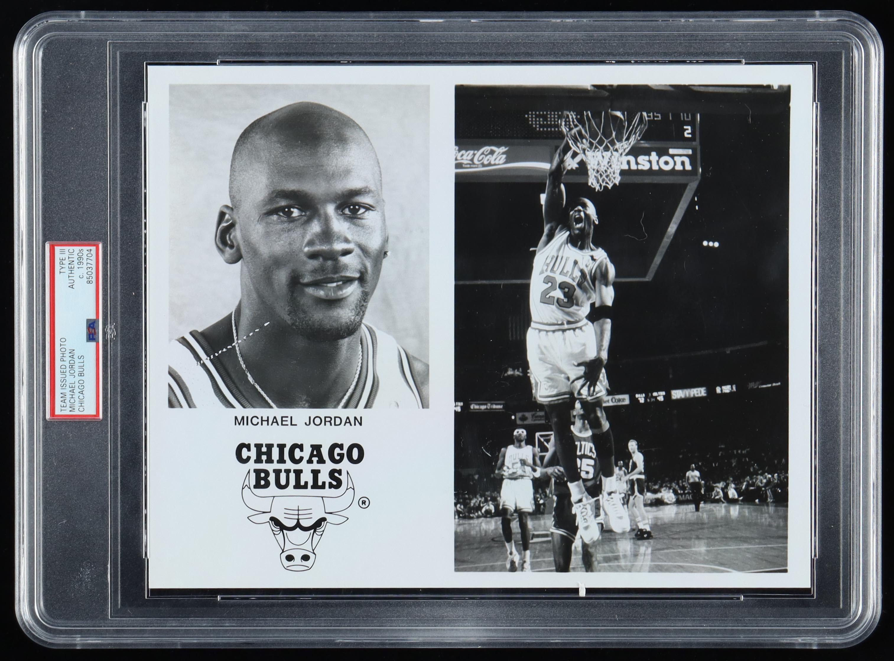 Michael Jordan 1990's Team Issued Photo (PSA) at PristineAuction.com Michael Jordan 1990's Team Issued Photo (PSA) at PristineAuction.com