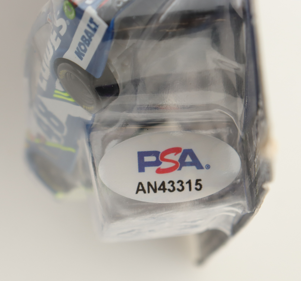 Jimmie Johnson Signed 2017 NASCAR #48 Lowe's Nascar Authentics Chevy SS - 1:64 Die-Cast Car (PSA) at PristineAuction.com Jimmie Johnson Signed 2017 NASCAR #48 Lowe's Nascar Authentics Chevy SS - 1:64 Die-Cast Car (PSA) at PristineAuction.com