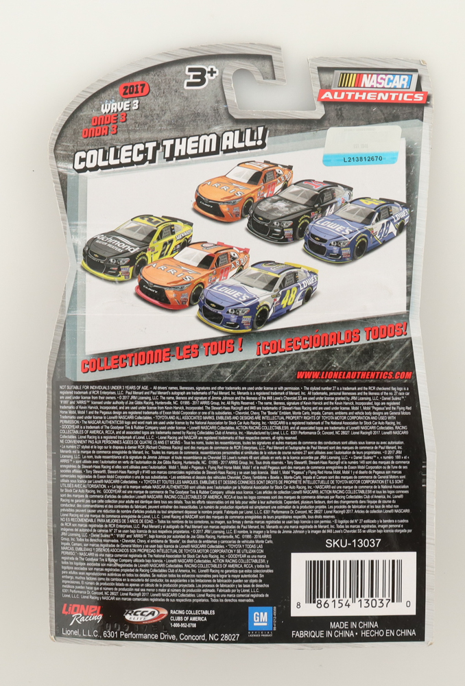 Jimmie Johnson Signed 2017 NASCAR #48 Lowe's Nascar Authentics Chevy SS - 1:64 Die-Cast Car (PSA) at PristineAuction.com Jimmie Johnson Signed 2017 NASCAR #48 Lowe's Nascar Authentics Chevy SS - 1:64 Die-Cast Car (PSA) at PristineAuction.com