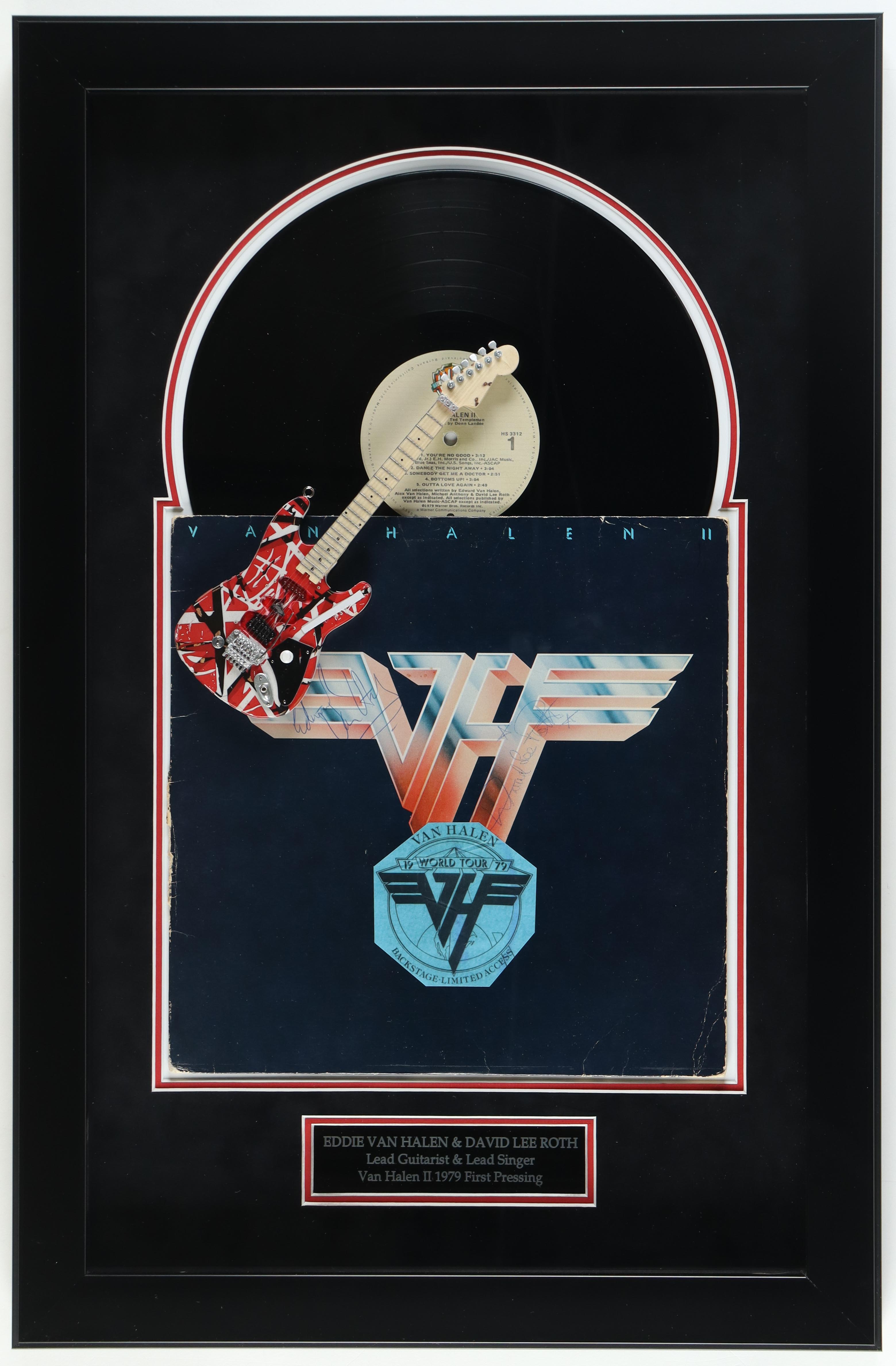Eddie Van Halen & David Lee Roth Signed Custom Framed "Van Halen II" Vinyl Sleeve Display (JSA) at PristineAuction.com Eddie Van Halen & David Lee Roth Signed Custom Framed "Van Halen II" Vinyl Sleeve Display (JSA) at PristineAuction.com