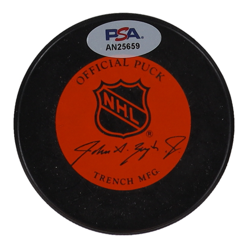 Adam Oates Signed Blues Logo Hockey Puck (PSA) at PristineAuction.com Adam Oates Signed Blues Logo Hockey Puck (PSA) at PristineAuction.com