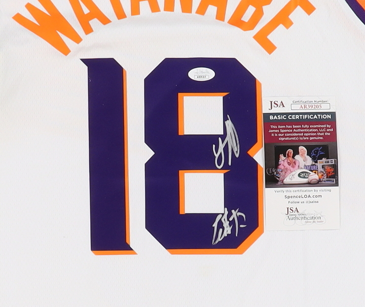 Yuta Watanabe Twice-Signed Jersey with Kanji Signature (JSA) at PristineAuction.com Yuta Watanabe Twice-Signed Jersey with Kanji Signature (JSA) at PristineAuction.com