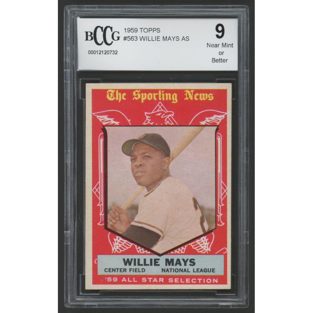 Willie Mays 1959 Topps #563 AS (BCCG 9) | Pristine Auction