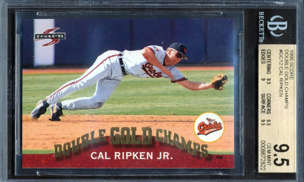 Cal Ripken Jr. 1995 Score Double Gold Champs #GC12 (BGS 9.5) | Pristine ...