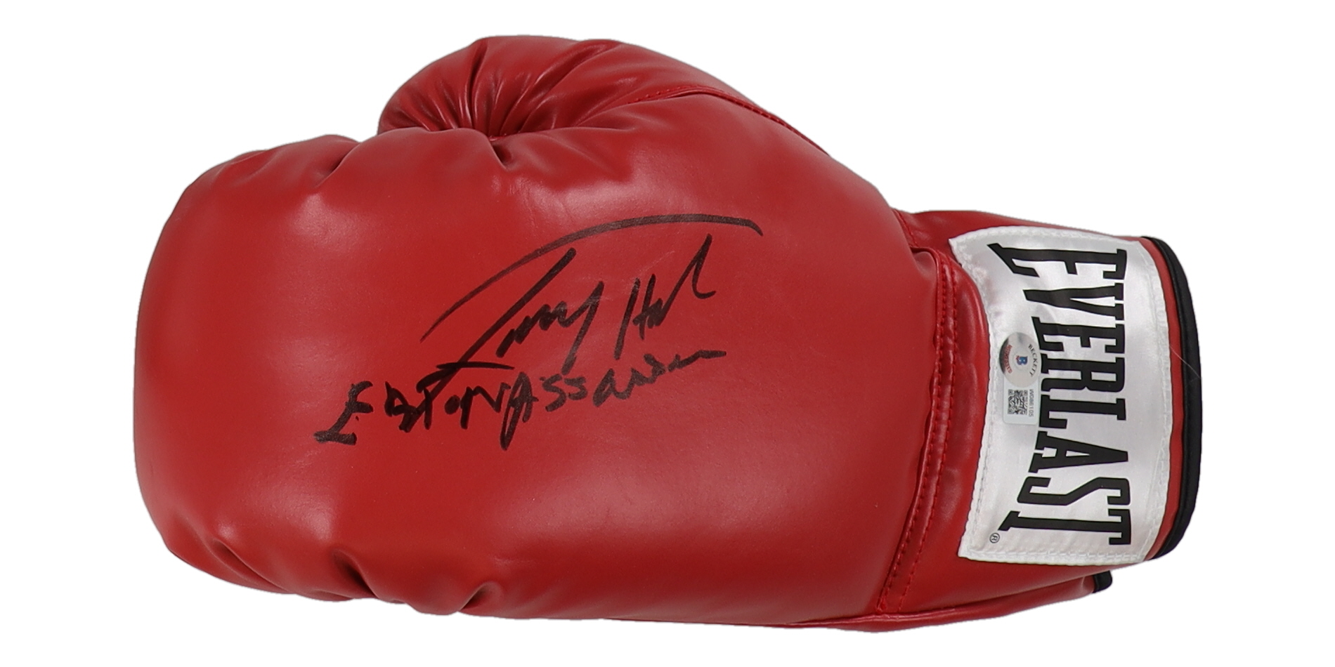 Larry Holmes Signed Everlast Boxing Glove Inscribed "Easton Assassin" (Beckett) at PristineAuction.com Larry Holmes Signed Everlast Boxing Glove Inscribed "Easton Assassin" (Beckett) at PristineAuction.com