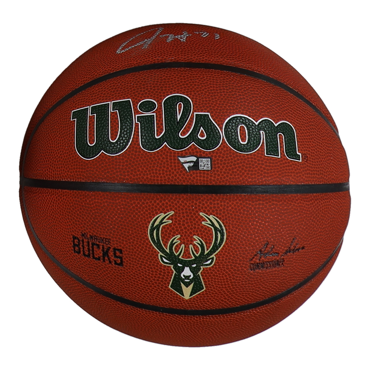 Jrue Holiday Signed Bucks Logo NBA Basketball (Fanatics) at PristineAuction.com Jrue Holiday Signed Bucks Logo NBA Basketball (Fanatics) at PristineAuction.com