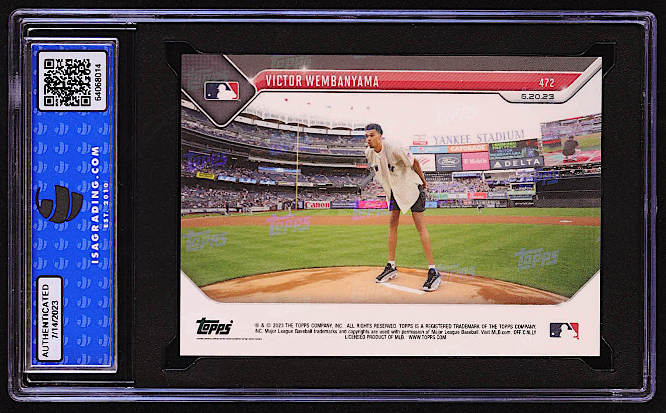 Victor Wembanyama 2023 Topps Now #472 RC (ISA 10) at PristineAuction.com Victor Wembanyama 2023 Topps Now #472 RC (ISA 10) at PristineAuction.com