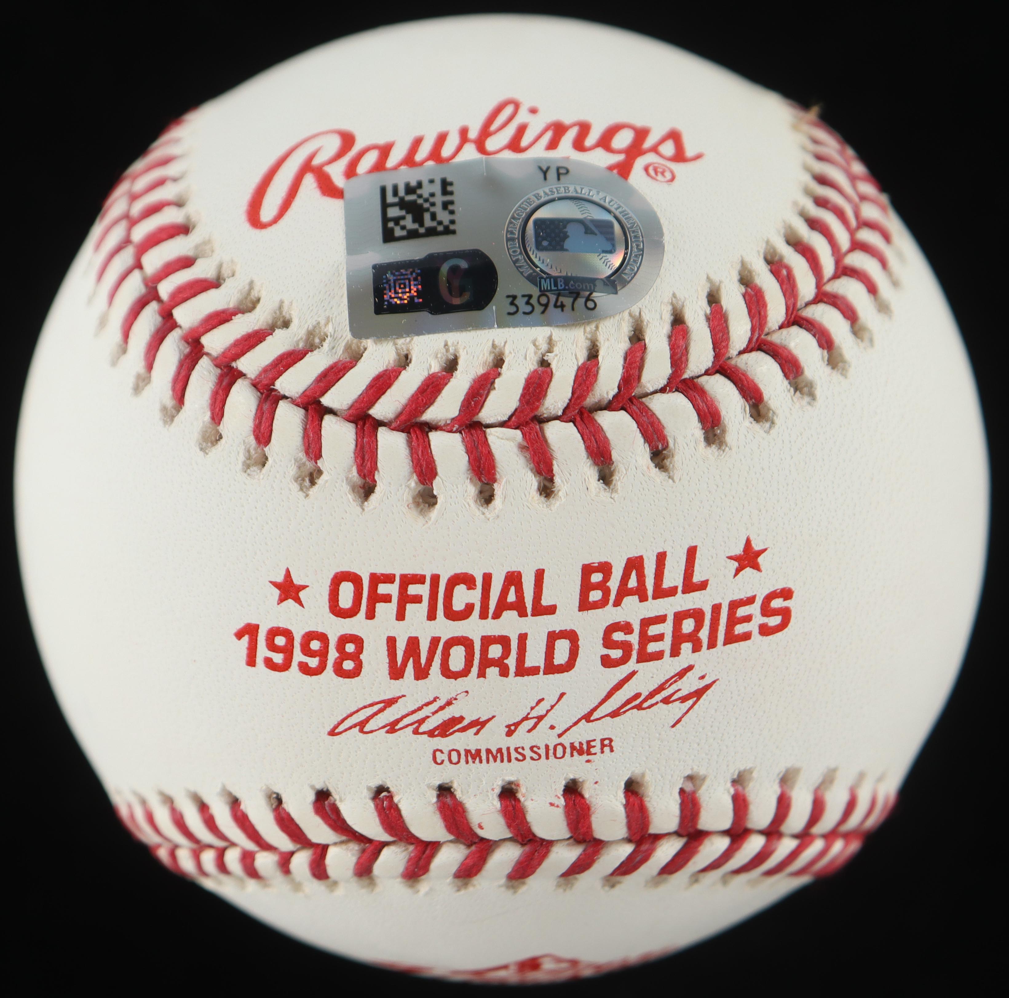 Paul O'Neill Signed 1998 World Series Baseball Inscribed "Team Of Century" (MLB) at PristineAuction.com Paul O'Neill Signed 1998 World Series Baseball Inscribed "Team Of Century" (MLB) at PristineAuction.com