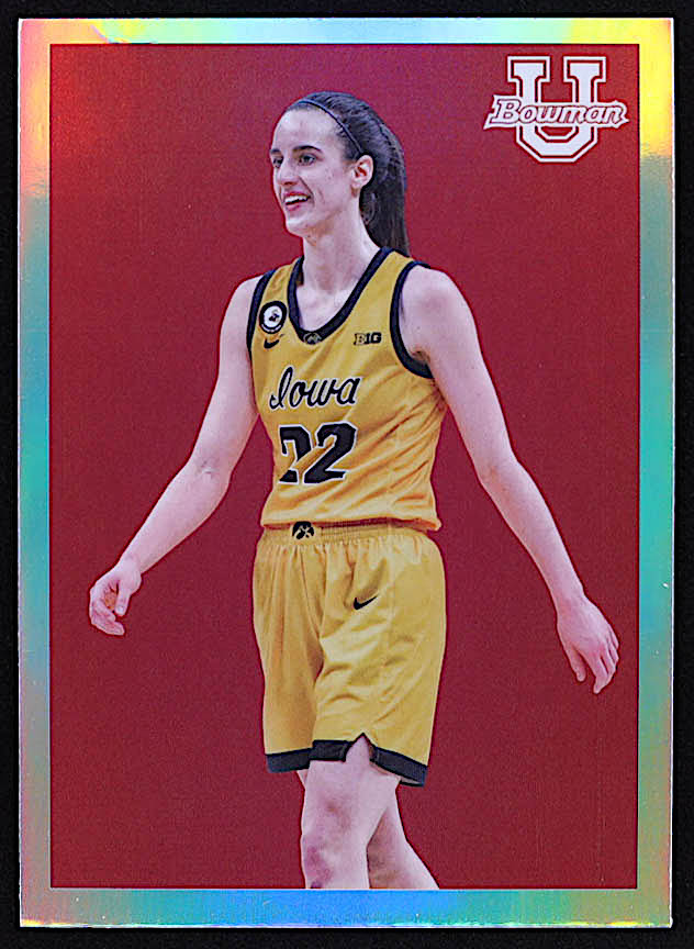 Caitlin Clark 2022-23 Bowman Chrome University '09 Bowman #09B30 at PristineAuction.com Caitlin Clark 2022-23 Bowman Chrome University '09 Bowman #09B30 at PristineAuction.com