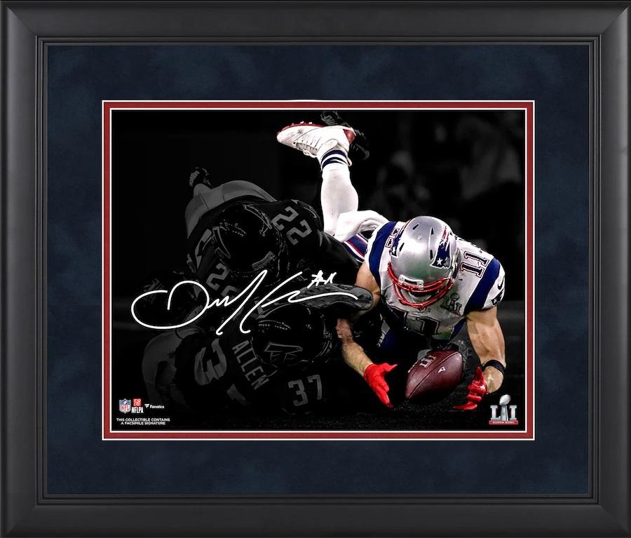 Julian Edelman Patriots Custom Framed Photo at PristineAuction.com Julian Edelman Patriots Custom Framed Photo at PristineAuction.com