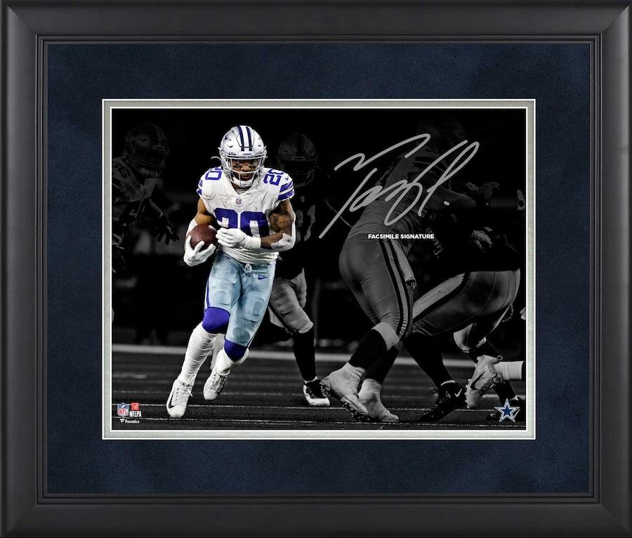 Tony Pollard Cowboys Custom Framed Photo at PristineAuction.com Tony Pollard Cowboys Custom Framed Photo at PristineAuction.com