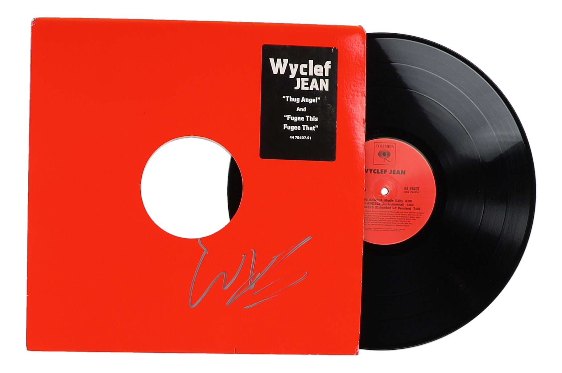 Wyclef Jean Signed "Thug Angel" Vinyl Record Album Cover (Beckett) at PristineAuction.com Wyclef Jean Signed "Thug Angel" Vinyl Record Album Cover (Beckett) at PristineAuction.com