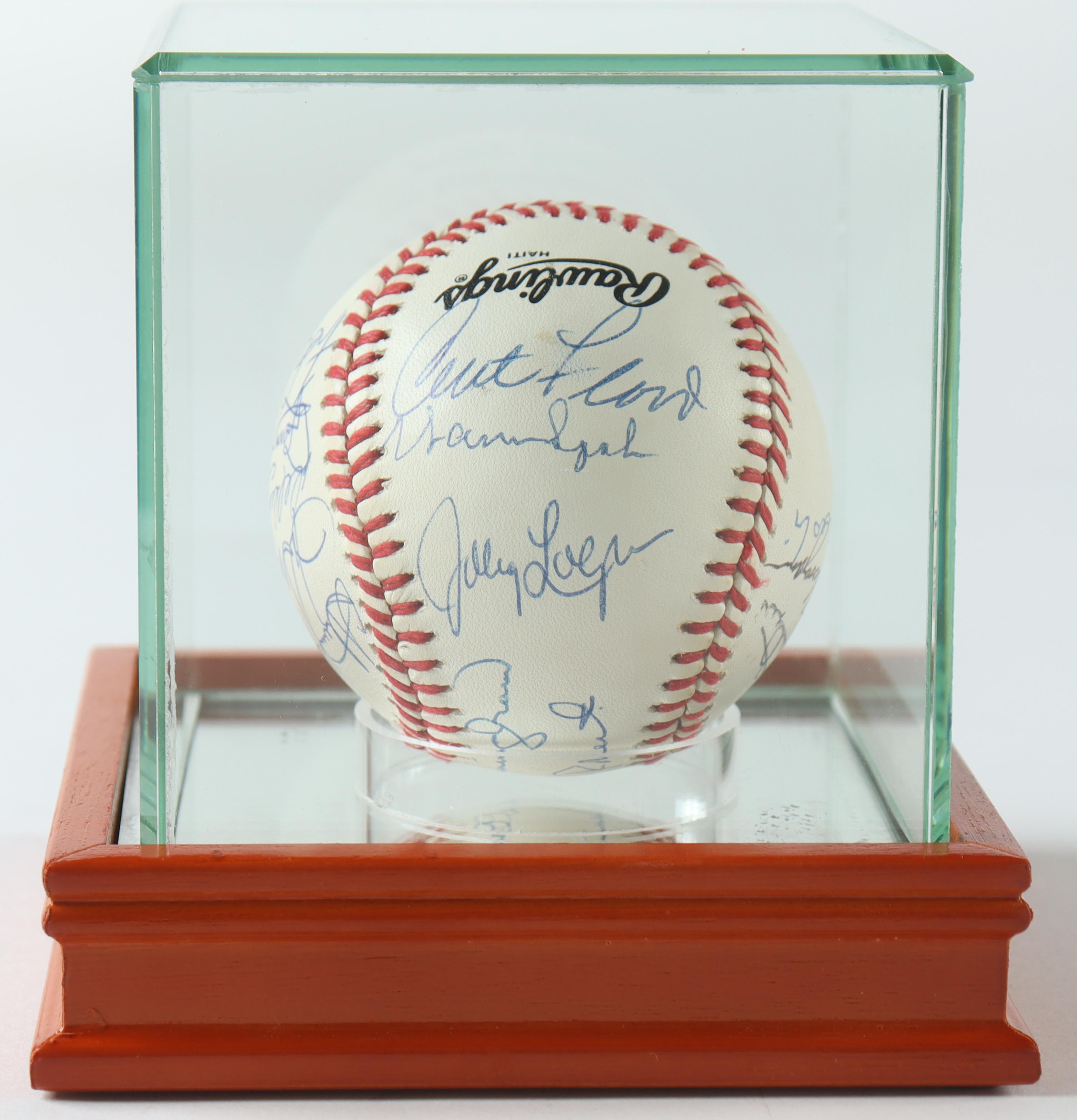 1960's & 1970's Baseball Stars (16) Signed ONL Baseball Including Steve Rogers, Curt Flood, Jerry Koosman & Del Crandall Bobby Bonds, Warren Spahn , Ron Santo and Joe Torre(PSA) at PristineAuction.com 1960's & 1970's Baseball Stars (16) Signed ONL Baseball Including Steve Rogers, Curt Flood, Jerry Koosman & Del Crandall Bobby Bonds, Warren Spahn , Ron Santo and Joe Torre(PSA) at PristineAuction.com
