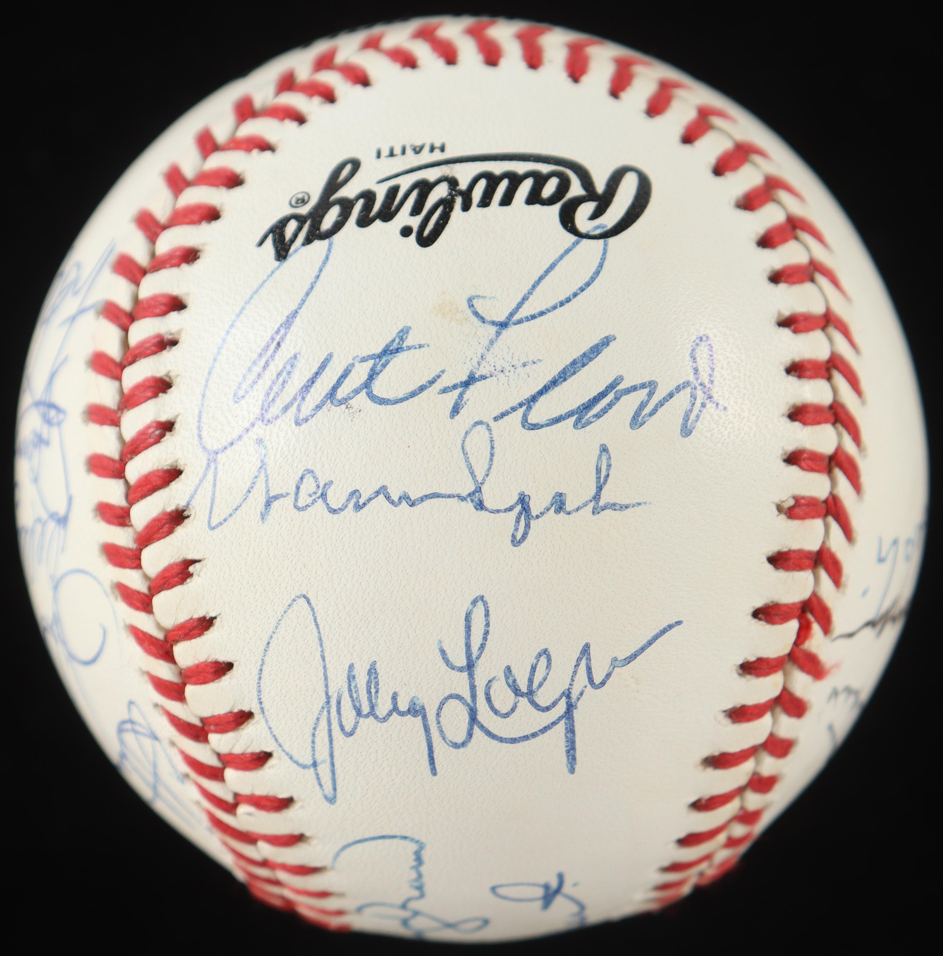 1960's & 1970's Baseball Stars (16) Signed ONL Baseball Including Steve Rogers, Curt Flood, Jerry Koosman & Del Crandall Bobby Bonds, Warren Spahn , Ron Santo and Joe Torre(PSA) at PristineAuction.com 1960's & 1970's Baseball Stars (16) Signed ONL Baseball Including Steve Rogers, Curt Flood, Jerry Koosman & Del Crandall Bobby Bonds, Warren Spahn , Ron Santo and Joe Torre(PSA) at PristineAuction.com