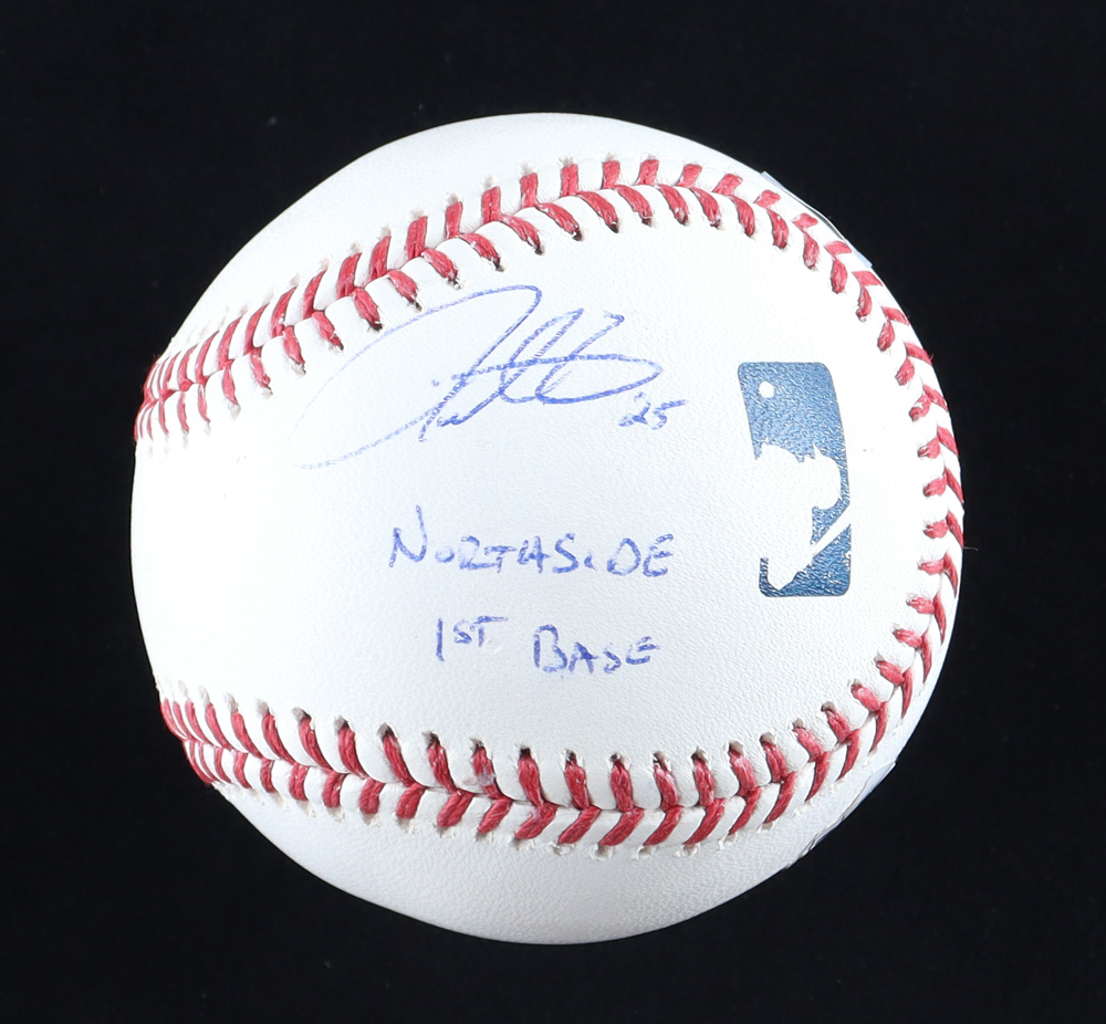 Paul Konerko & Derek Lee Signed OML Baseball Inscribed "Southside 1st Base" & "Northside 1st Base" (Beckett) at PristineAuction.com Paul Konerko & Derek Lee Signed OML Baseball Inscribed "Southside 1st Base" & "Northside 1st Base" (Beckett) at PristineAuction.com