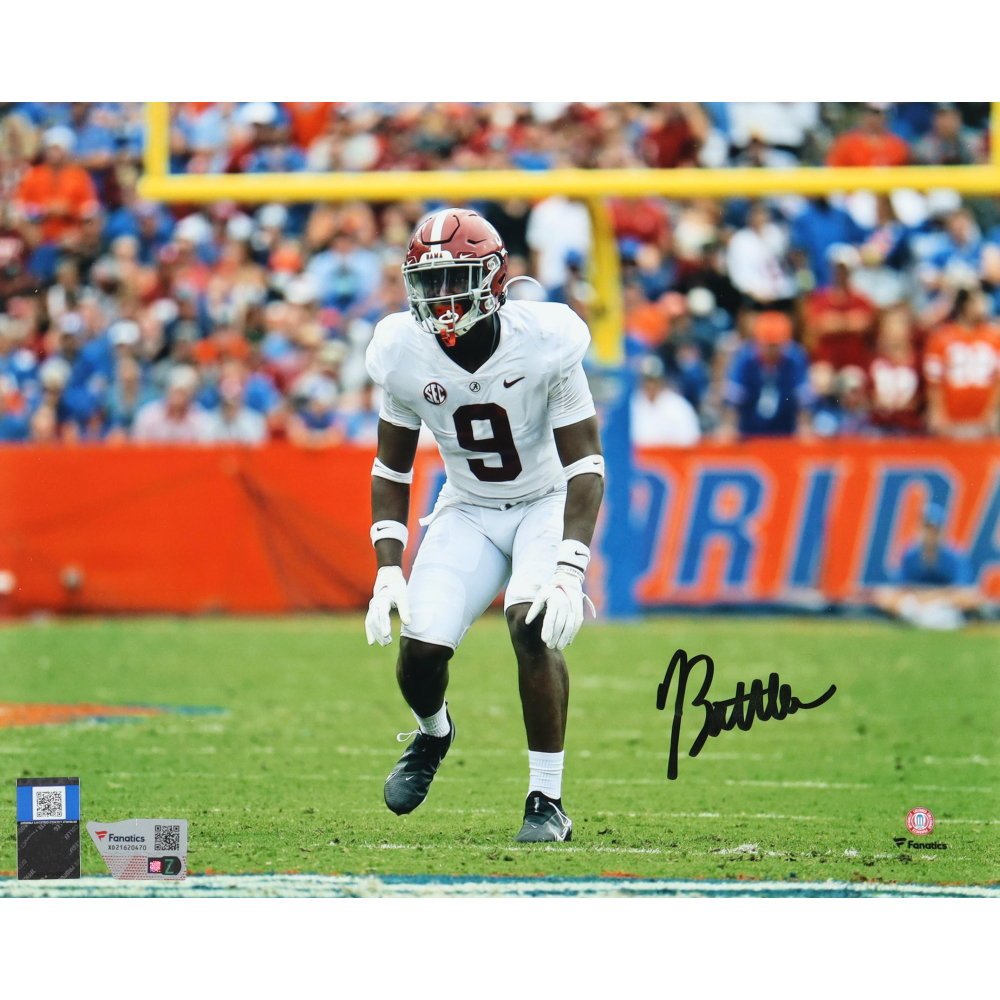 Jordan Battle Signed Crimson Tide 8x10 Photo (Fanatics) | Pristine Auction