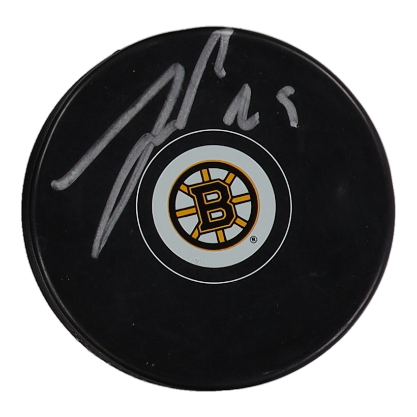 John Beecher Signed Boston Bruins Hockey Puck (Beckett) at PristineAuction.com John Beecher Signed Boston Bruins Hockey Puck (Beckett) at PristineAuction.com