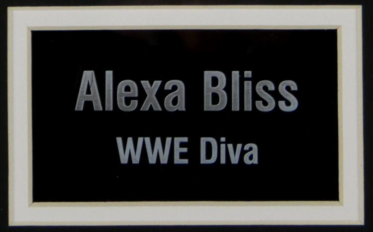 Alexa Bliss Signed WWE Custom Framed Photo Display Inscribed "Ding Dong the Witch is Champ" (Beckett) at PristineAuction.com Alexa Bliss Signed WWE Custom Framed Photo Display Inscribed "Ding Dong the Witch is Champ" (Beckett) at PristineAuction.com