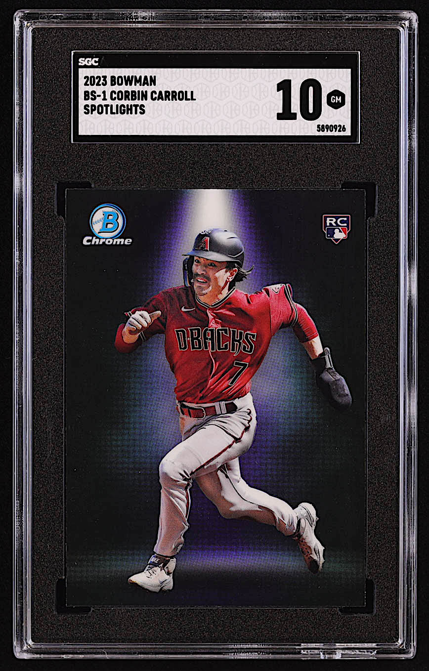 Corbin Carroll 2023 Bowman Chrome Bowman Spotlights #BS1 RC (SGC 10) at PristineAuction.com Corbin Carroll 2023 Bowman Chrome Bowman Spotlights #BS1 RC (SGC 10) at PristineAuction.com