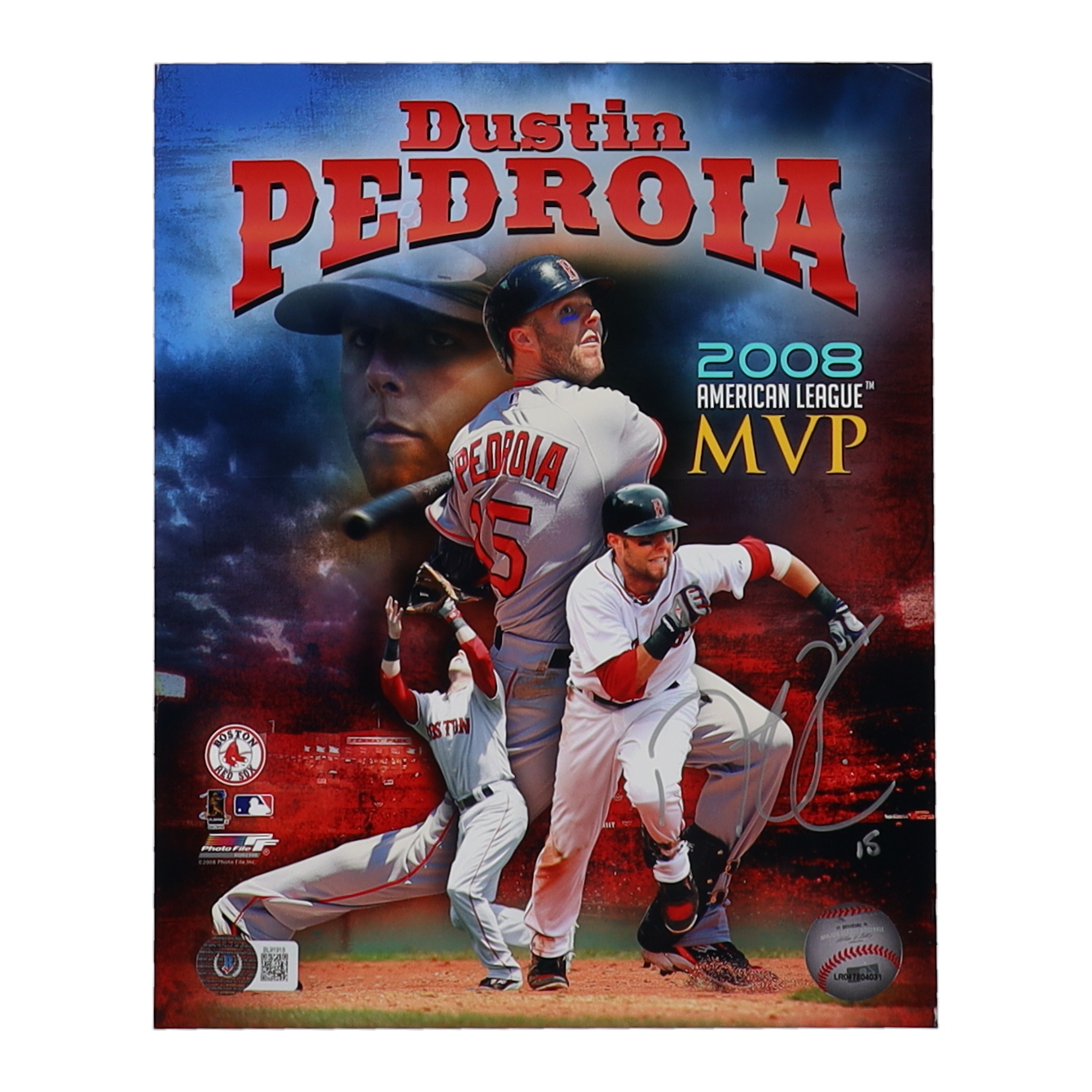 Dustin Pedroia Signed Red Sox 8x10 Photo (Beckett) at PristineAuction.com Dustin Pedroia Signed Red Sox 8x10 Photo (Beckett) at PristineAuction.com