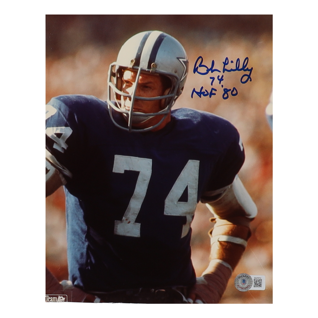 Bob Lilly Signed Cowboys 8x10 Photo Inscribed "HOF 80" (Beckett) at PristineAuction.com Bob Lilly Signed Cowboys 8x10 Photo Inscribed "HOF 80" (Beckett) at PristineAuction.com