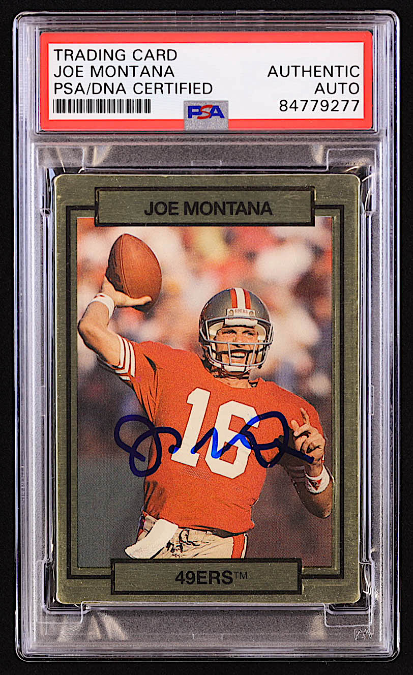 Joe Montana Signed 1990 Action Packed #246 (PSA) at PristineAuction.com Joe Montana Signed 1990 Action Packed #246 (PSA) at PristineAuction.com