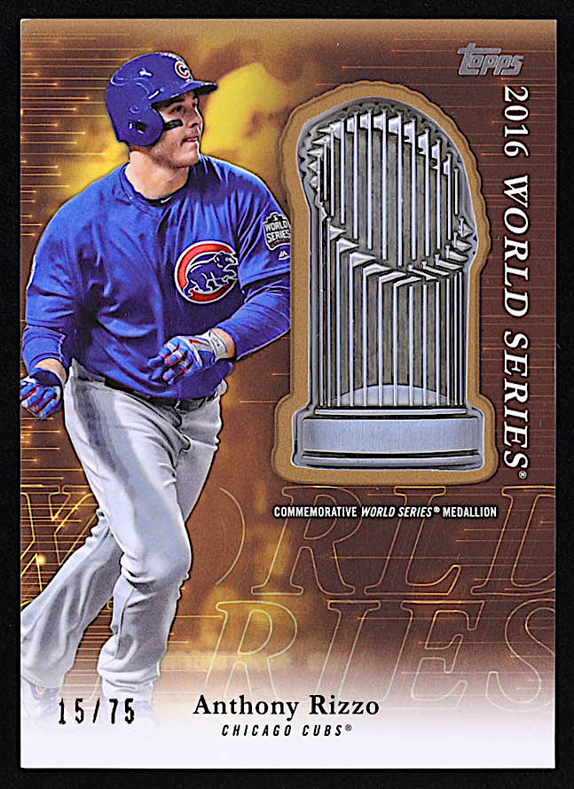 Anthony Rizzo 2023 Topps Update Commemorative Postseason Trophy ...