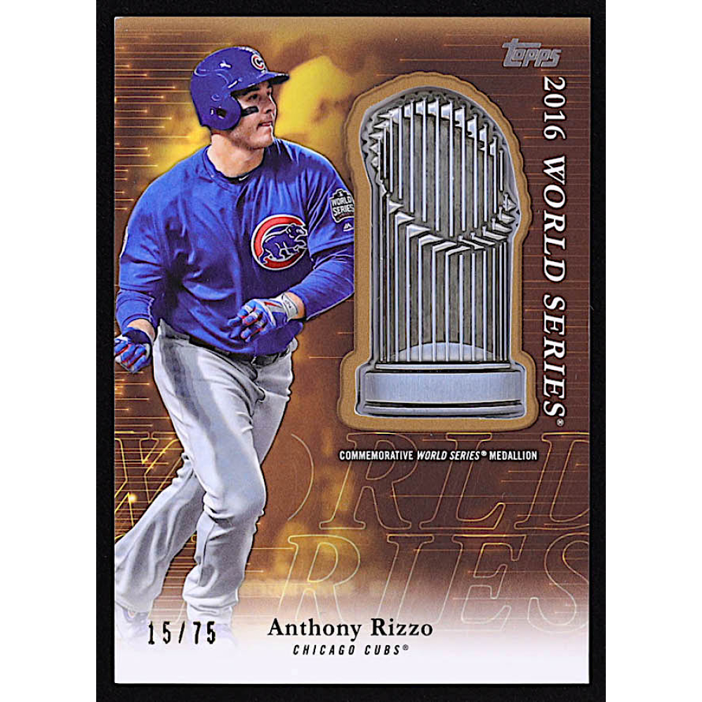 Anthony Rizzo 2023 Topps Update Commemorative Postseason Trophy ...