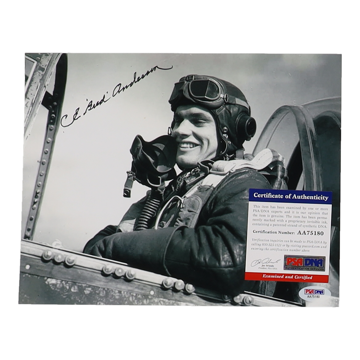 Clarence "Bud" Anderson Signed WWII 8x10 Photo (PSA) at PristineAuction.com Clarence "Bud" Anderson Signed WWII 8x10 Photo (PSA) at PristineAuction.com