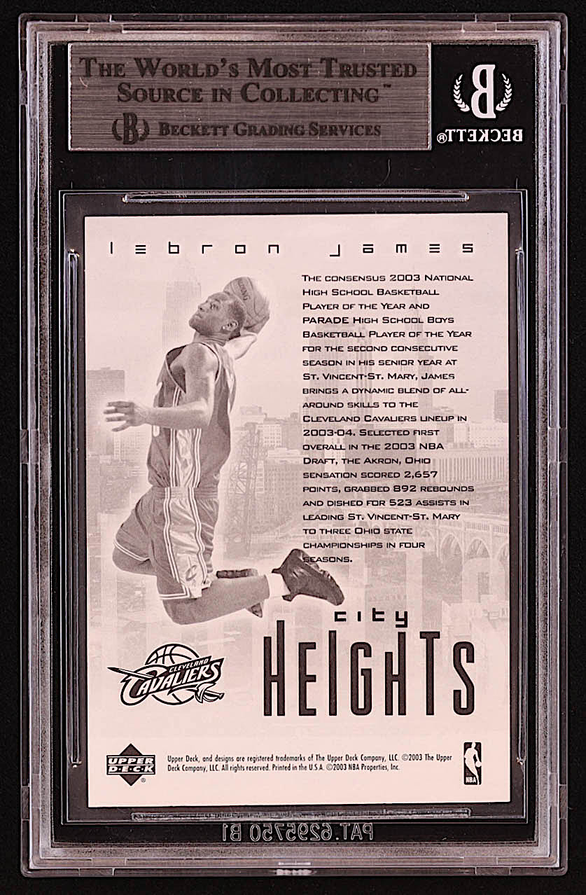 LeBron James 2003 Upper Deck City Heights #NNO (BGS 9) at PristineAuction.com LeBron James 2003 Upper Deck City Heights #NNO (BGS 9) at PristineAuction.com