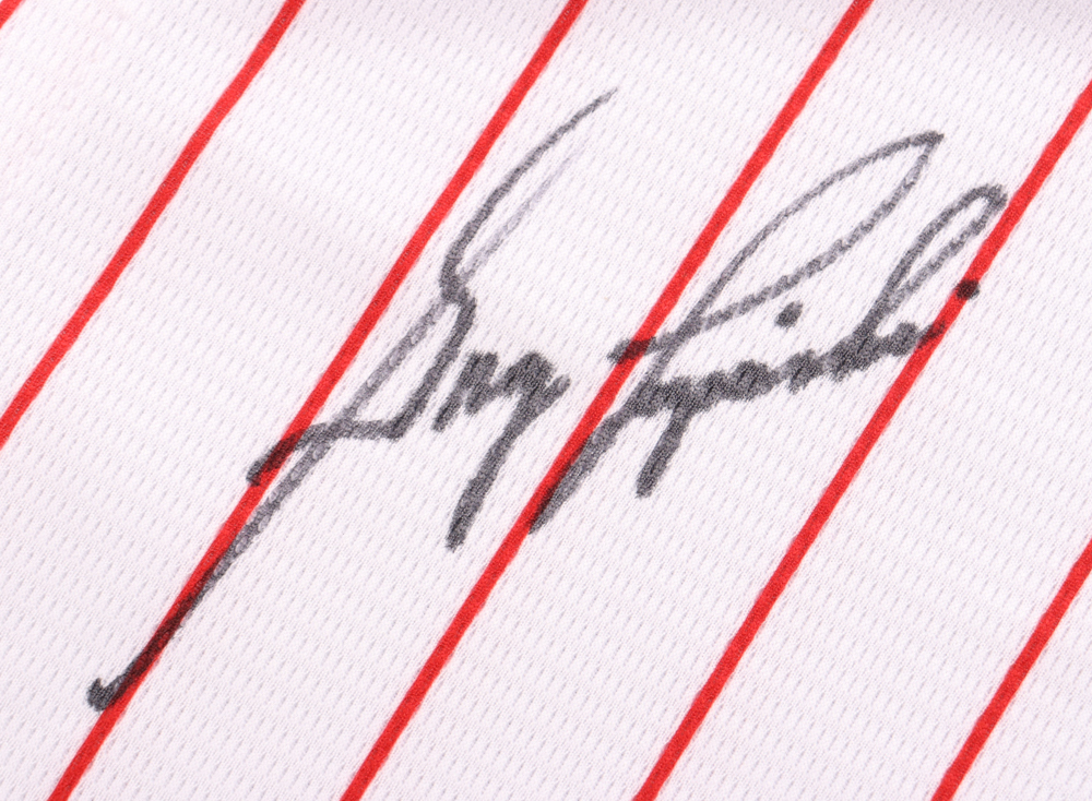 Greg Luzinski Signed Phillies Jersey (Schwartz) at PristineAuction.com Greg Luzinski Signed Phillies Jersey (Schwartz) at PristineAuction.com