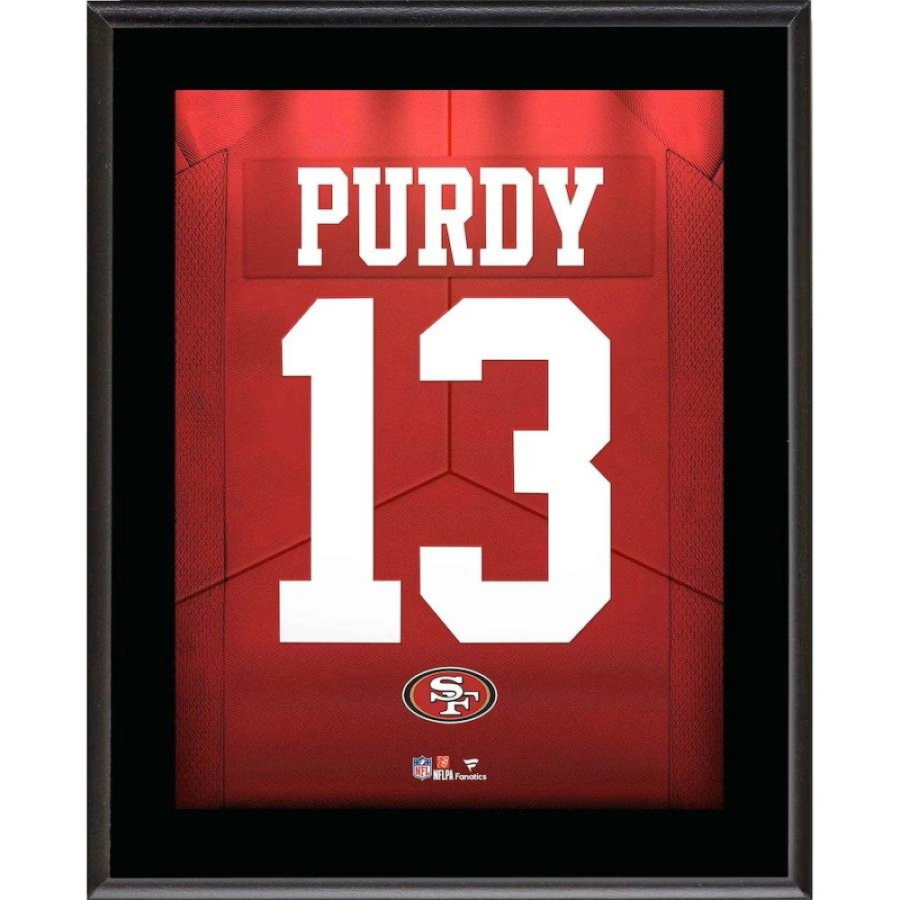 Brock Purdy 49ers Jersey Number Plaque | Pristine Auction