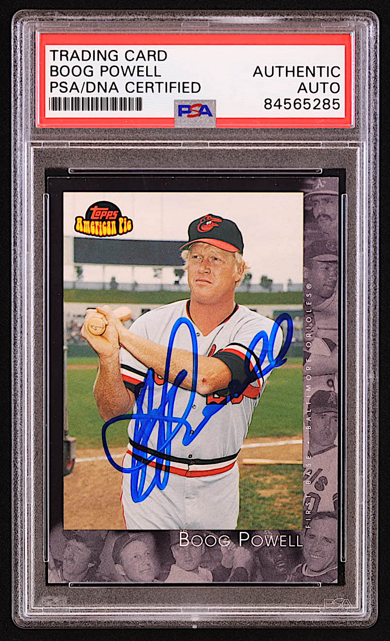Boog Powell Signed 2001 Topps American Pie #12 (PSA) at PristineAuction.com Boog Powell Signed 2001 Topps American Pie #12 (PSA) at PristineAuction.com