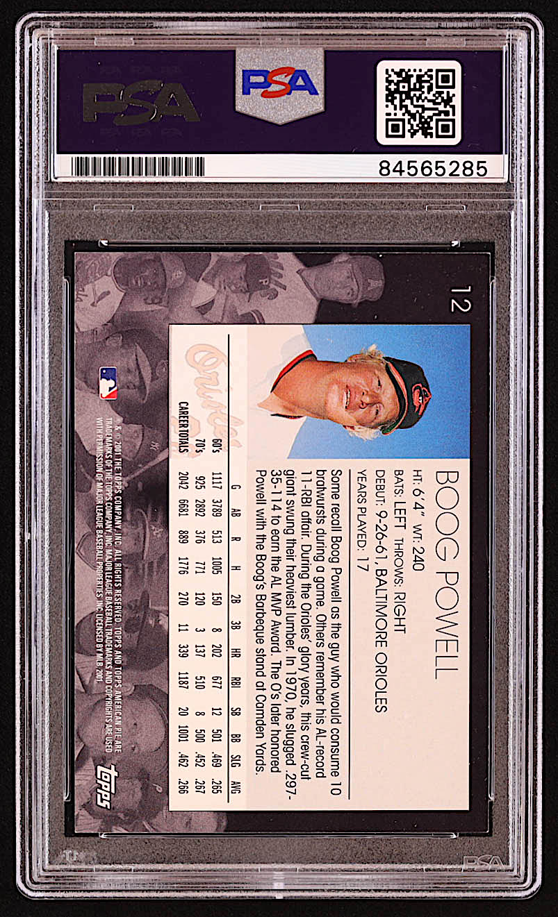 Boog Powell Signed 2001 Topps American Pie #12 (PSA) at PristineAuction.com Boog Powell Signed 2001 Topps American Pie #12 (PSA) at PristineAuction.com