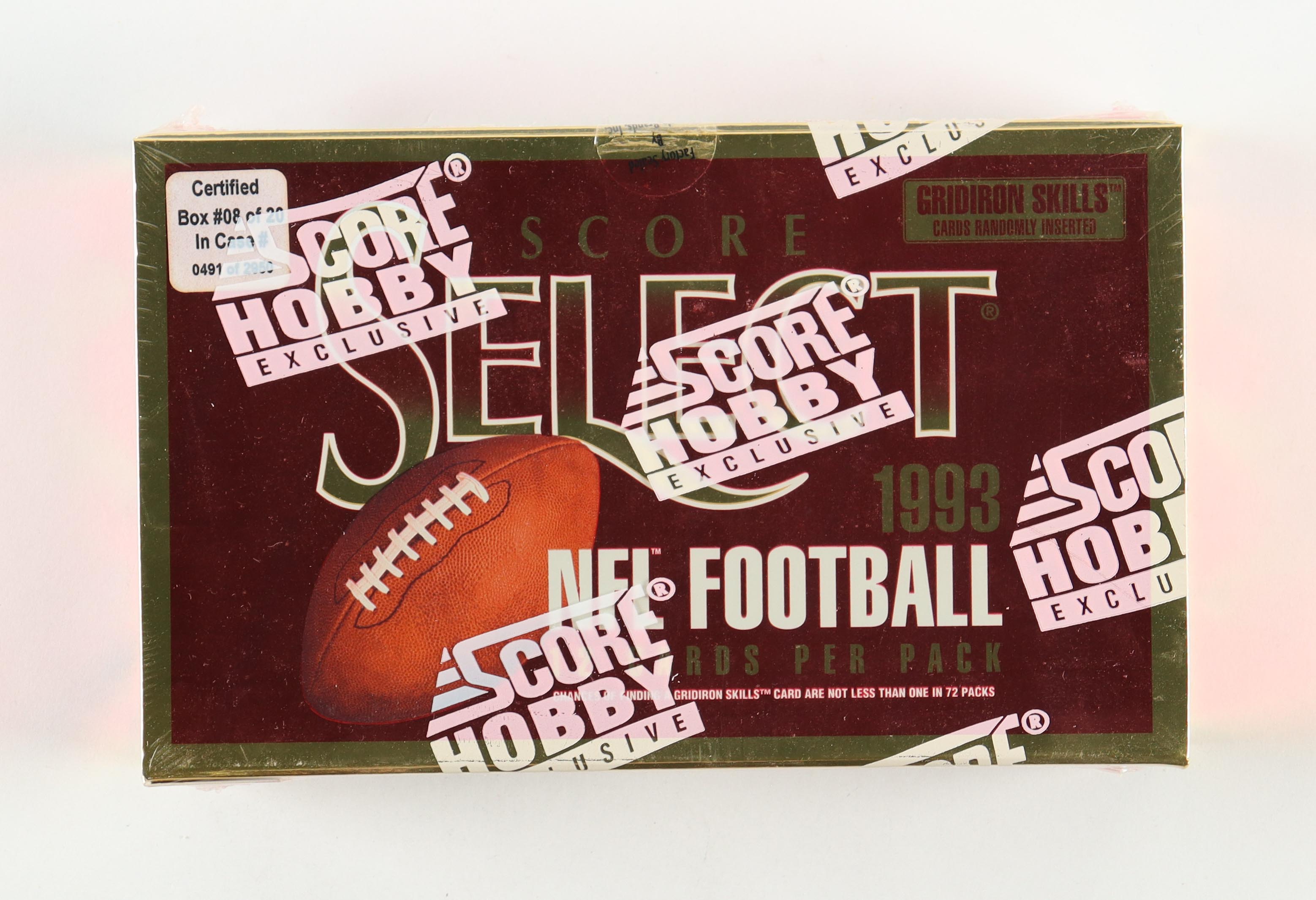 1993 Score Select Football Hobby Box with (36) Packs at PristineAuction.com 1993 Score Select Football Hobby Box with (36) Packs at PristineAuction.com