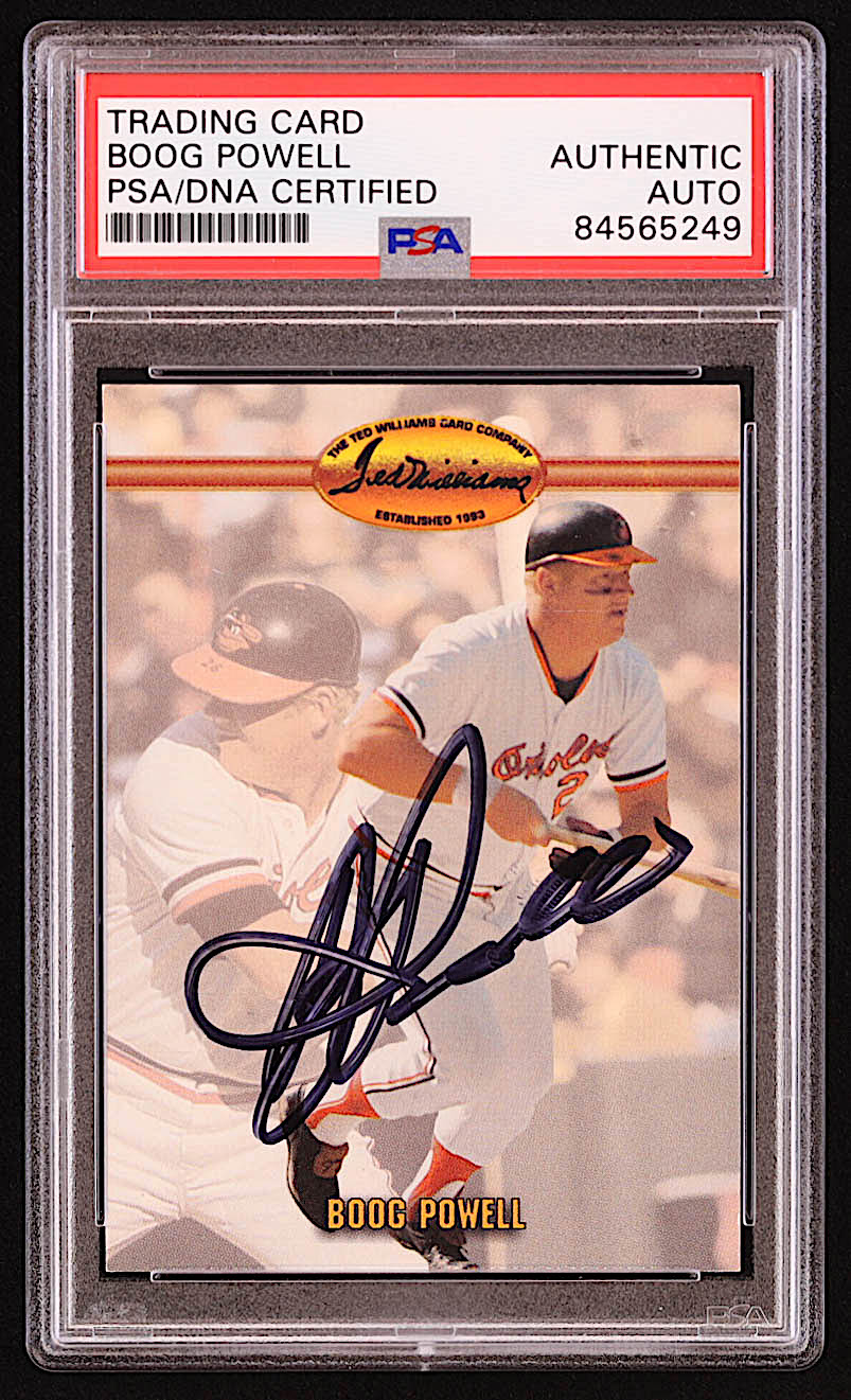 Boog Powell Signed 1993 Ted Williams #84 (PSA) at PristineAuction.com Boog Powell Signed 1993 Ted Williams #84 (PSA) at PristineAuction.com