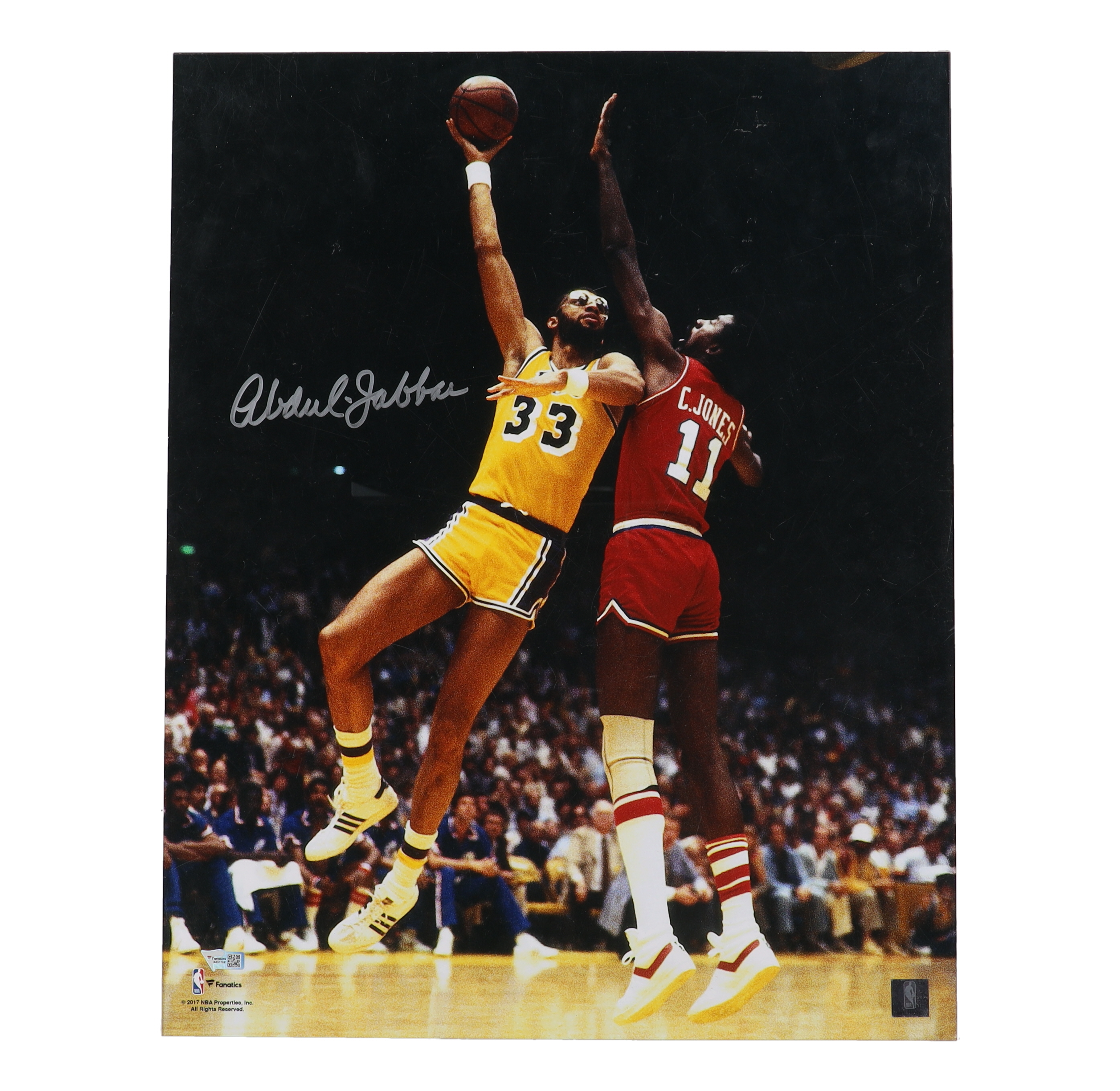 Kareem Abdul-Jabbar Signed Lakers 16x20 Photo (Fanatics) at PristineAuction.com Kareem Abdul-Jabbar Signed Lakers 16x20 Photo (Fanatics) at PristineAuction.com
