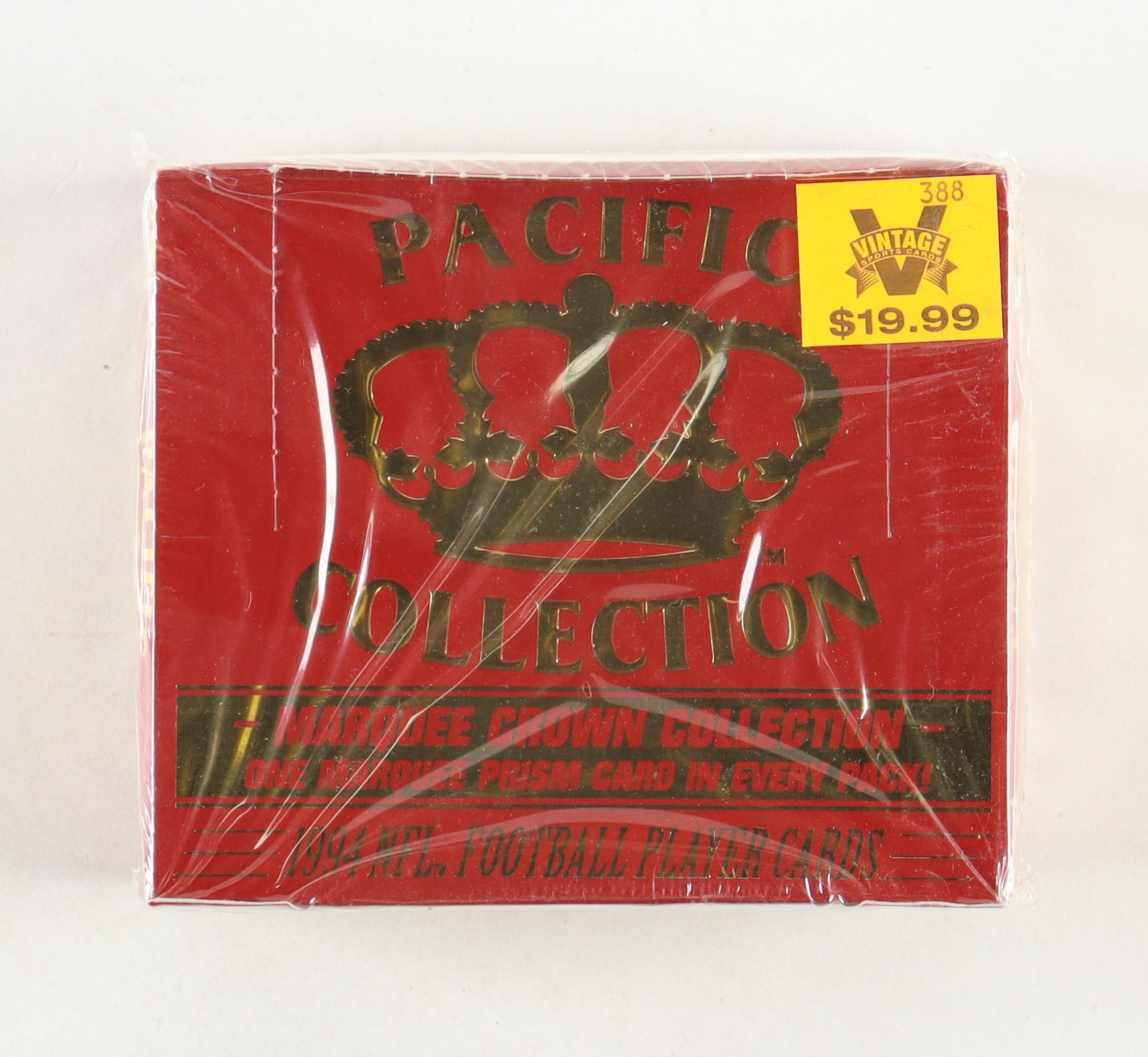 1994 Pacific Football Marquee Crown Hobby Box with (36) Packs at PristineAuction.com 1994 Pacific Football Marquee Crown Hobby Box with (36) Packs at PristineAuction.com